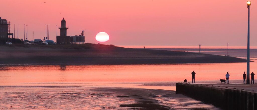 Fleetwood Sunset at Sandy Bay Caravan Park Preesall