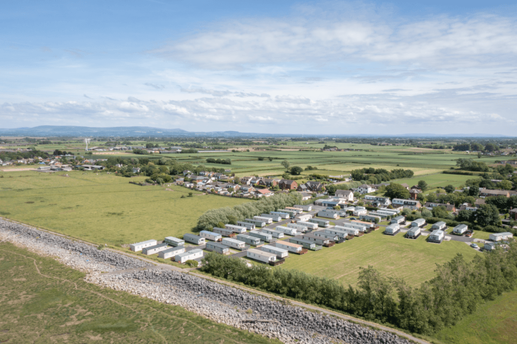 View at Sandy Bay Caravan Park Preesall