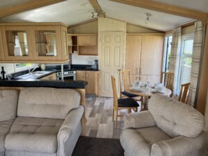 Willerby Aspen Lounge Area Sandy Bay Caravan Park Preesall