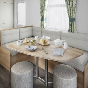 Swift Burgundy Dining Area Sandy Bay Caravan Park Preesall
